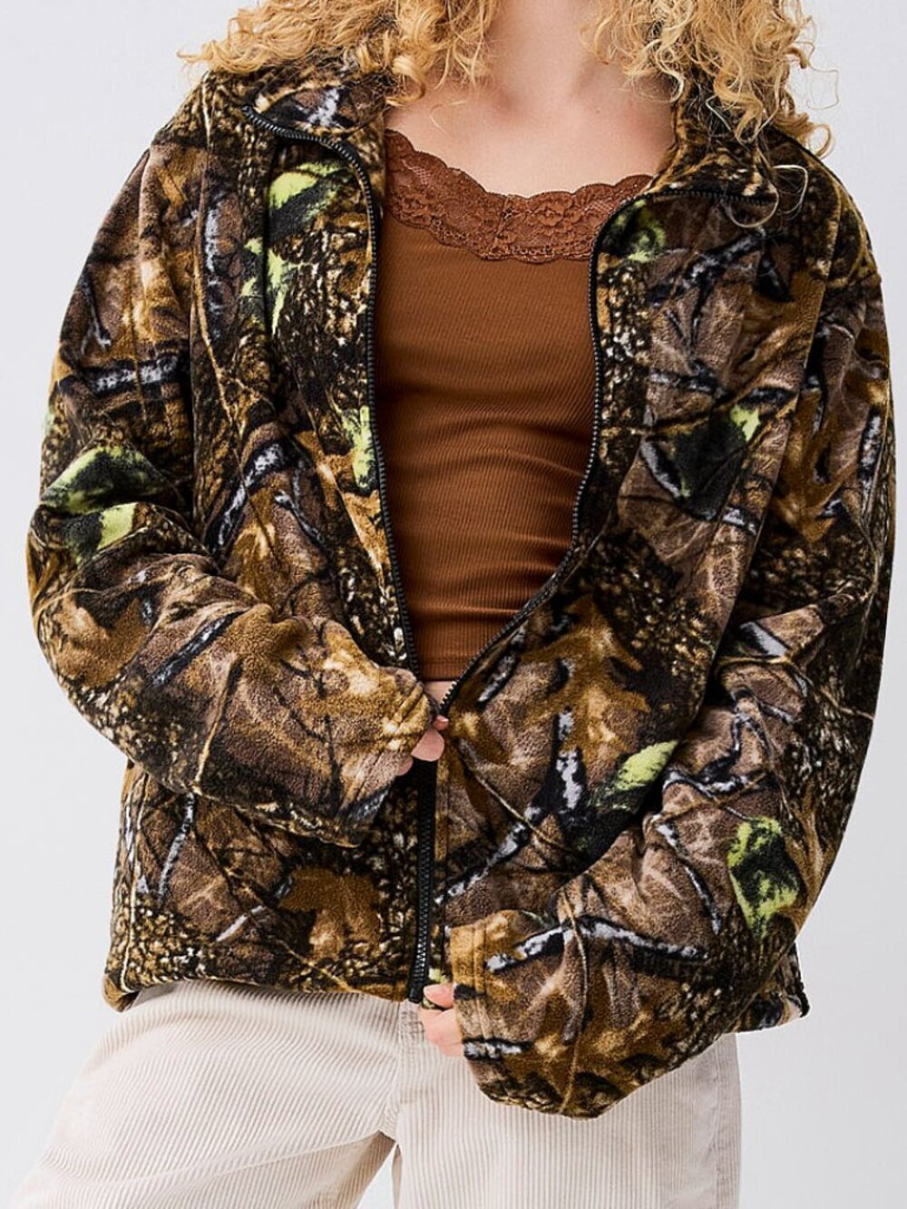 NWT Camo pattern fleece jacket - Picture 3 of 3